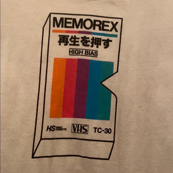Short sleeve memorex little vhs shirt - Picture 2 of 3